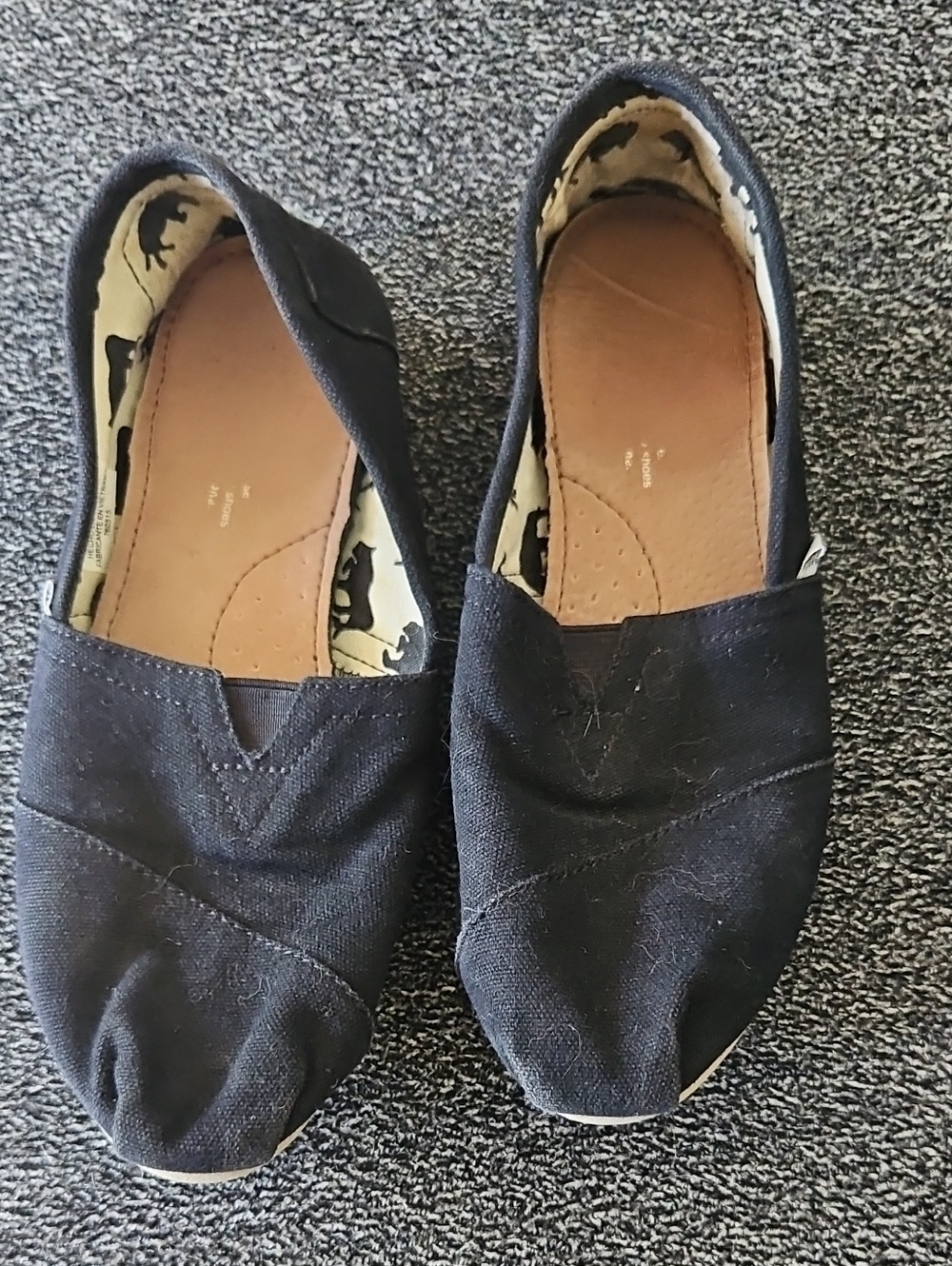 TOMS Canvas Slip-On Flats